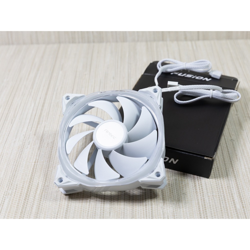 Antec Fusion 120 ARGB Case Fan White PWM 120mm LED Computer Cooling Fan